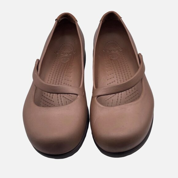 Crocs Croslight Comfort Clogs Maryjane Slip-on Brown Size 9 - Picture 2 of 11